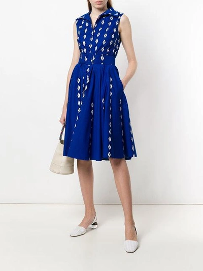 Shop Samantha Sung Printed Belted Waist Dress