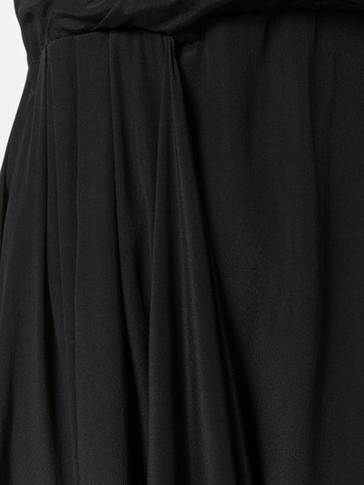 Shop Off-white Draped Princess Dress In 1001 Black