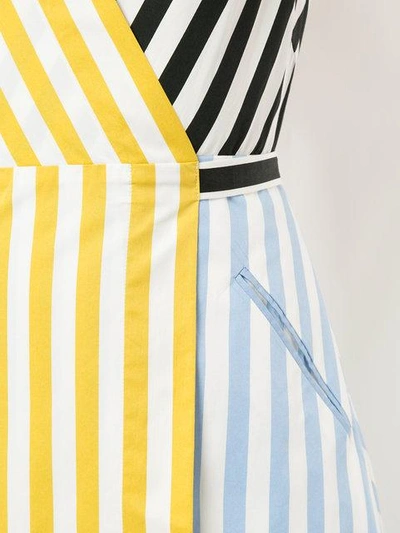 striped patchwork dress