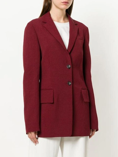 Shop Joseph Classic Fitted Blazer In Red