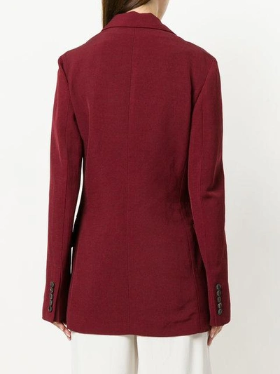 Shop Joseph Classic Fitted Blazer In Red