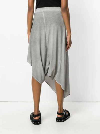 Shop Lost & Found Asymmetric Midi Skirt In Grey