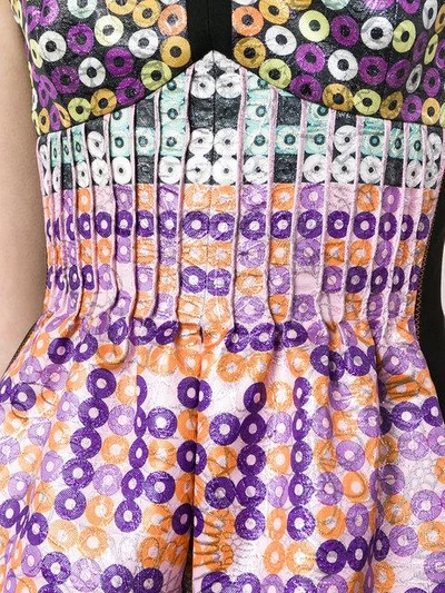 Shop Mary Katrantzou Geometric Print Bustier Dress In Multicolour