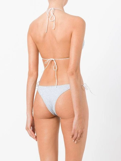 Shop Oseree Lumiere Bikini Set In Grey