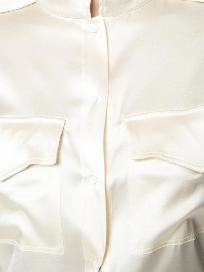 Shop Tom Ford Satin Blouse In White