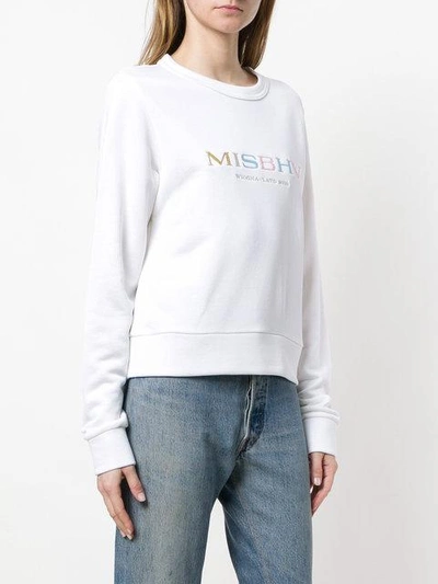 Shop Misbhv Logo Sweatshirt In White