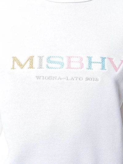 Shop Misbhv Logo Sweatshirt In White