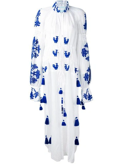 Shop Yuliya Magdych 'chestnut' Tunic Dress In White
