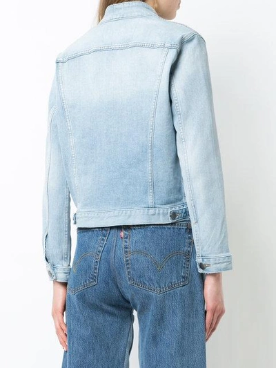 Shop Frame Denim Tie Neck Jacket