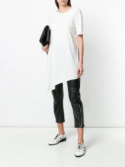 Shop Ivan Grundahl Asymmetric Cott Shirt - White