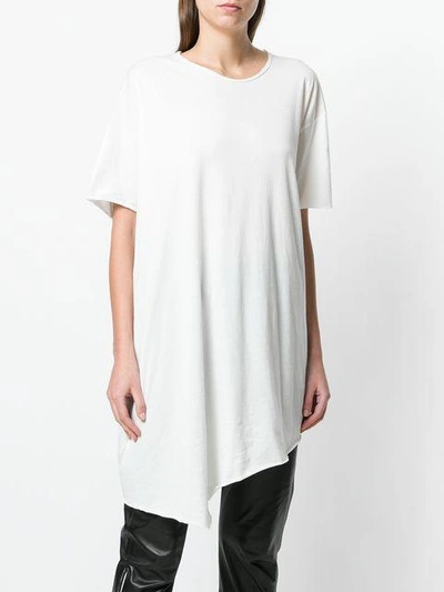 Shop Ivan Grundahl Asymmetric Cott Shirt - White