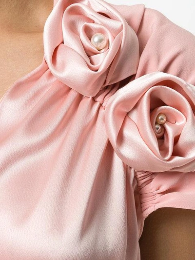 Shop Lanvin Flower-embellished Gown