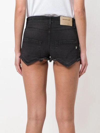 Shop Dondup Denim Fitted Shorts - Black
