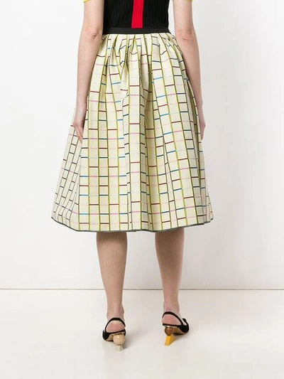 Shop Antonio Marras Patterned Full Midi Skirt In Neutrals