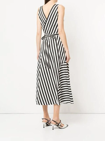 striped midi dress