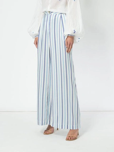 striped wide-leg trousers