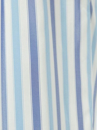 Shop Thierry Colson Striped Wide-leg Trousers - Blue