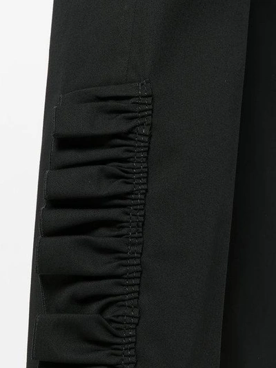 Shop N°21 Ruffle Detail Flared Trousers In Black