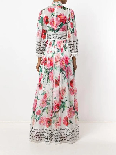 Shop Dolce & Gabbana Printed Chiffon Dress