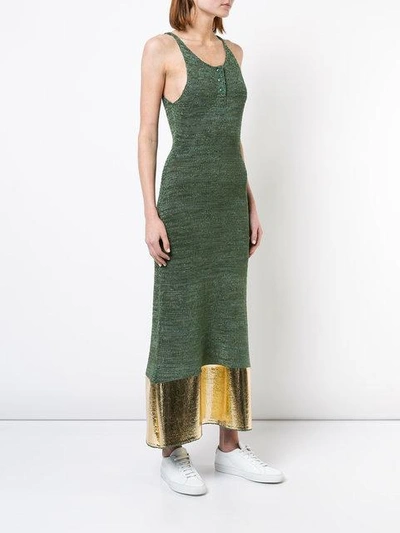 Shop Jw Anderson Long Tank Dress - Green