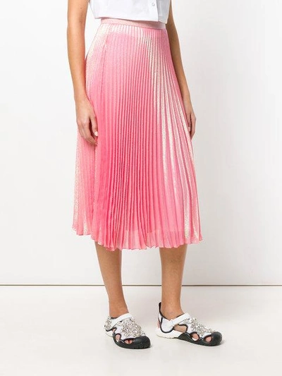 Shop Christopher Kane Irridescent Pleated Skirt