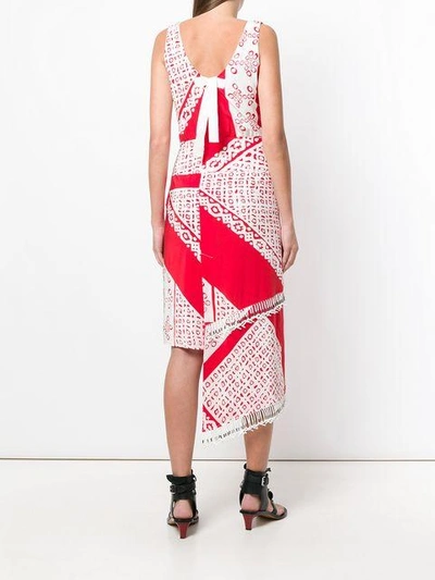 Shop Altuzarra Print Pavillon Wrap Dress In White