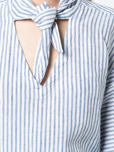 Shop Frame Striped Tie Neck Shirt