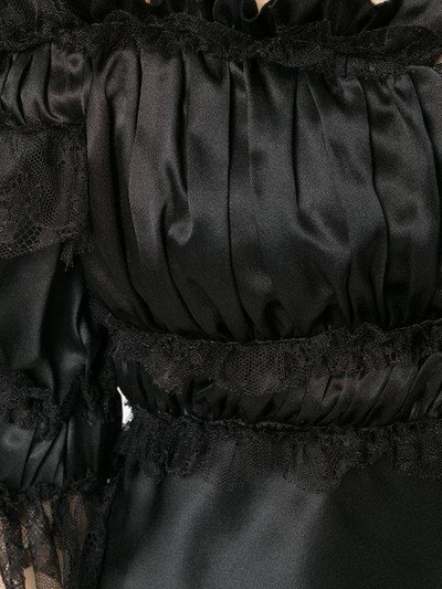 Shop Redemption Off-the-shoulder Evening Gown In Black