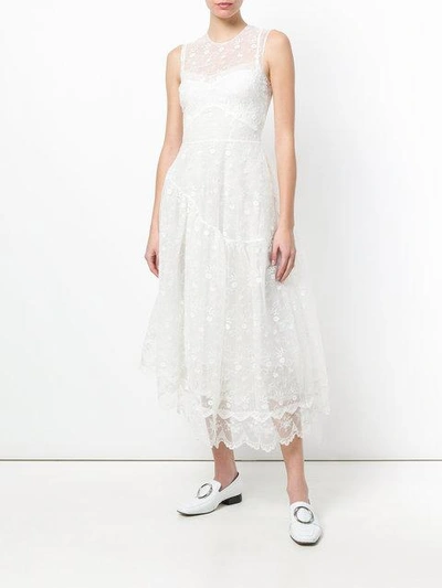 Shop Simone Rocha Lace Trim Asymmetric Full Dress