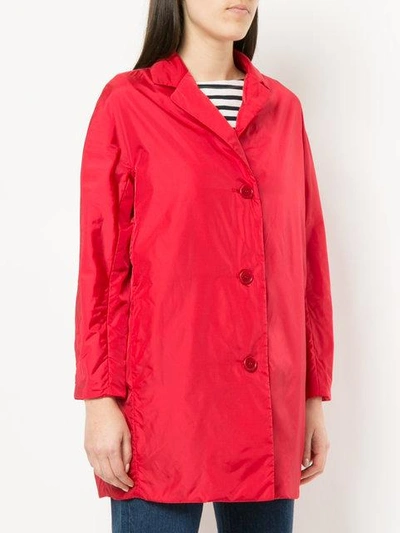 button-down fitted coat