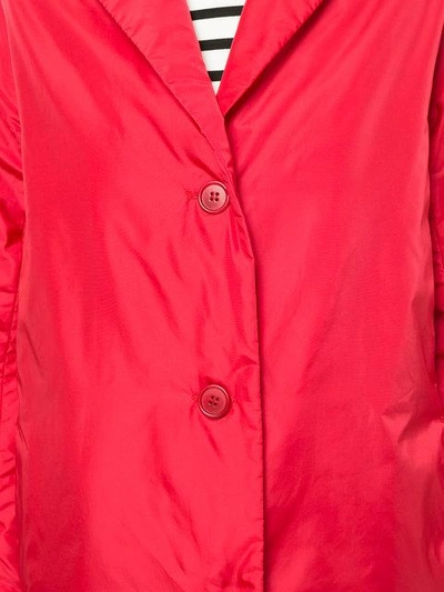 button-down fitted coat