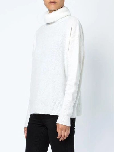 Shop Maison Ullens Roll Neck Jumper In White