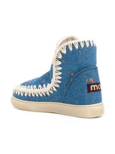 Shop Mou Stitch-detail Boots
