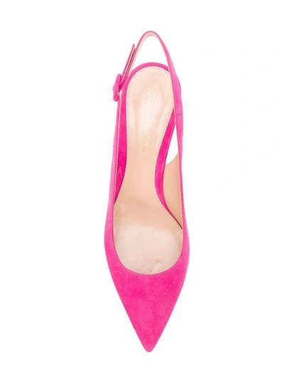 slingback pointed toe pumps