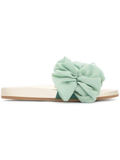 Shop Charlotte Olympia Naia Slides In Green