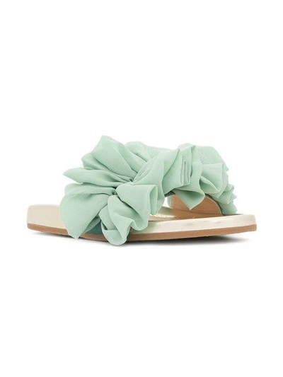 Shop Charlotte Olympia Naia Slides In Green