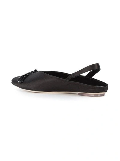 Shop Simone Rocha Pointed To Ballerina Shoes