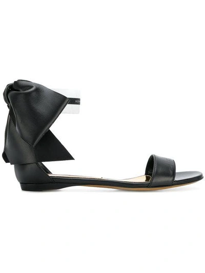 Shop Alexandre Vauthier Sandalen Mit Schleifenapplikation In Black