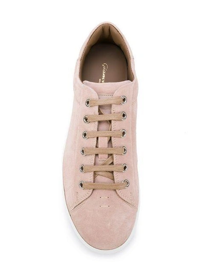 Shop Gianvito Rossi Lace-up Sneakers In Neutrals