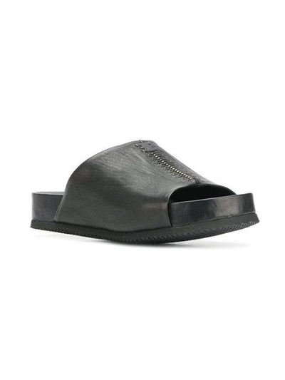Shop Isaac Sellam Experience Isaac Sellam X The Last Conspiracy Stitch Detail Sandals - Black