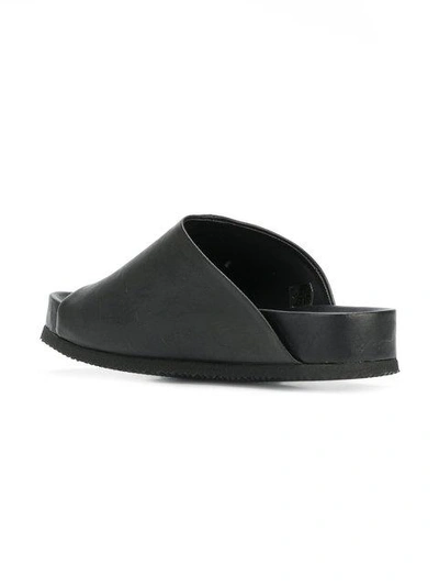Shop Isaac Sellam Experience Isaac Sellam X The Last Conspiracy Stitch Detail Sandals - Black