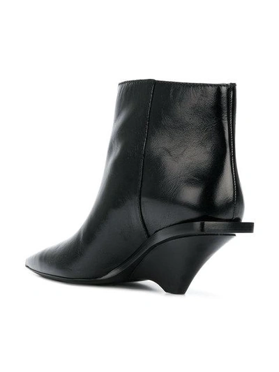 Shop Saint Laurent Blaze Ankle Boots - Black