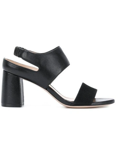 Shop Stuart Weitzman Slingback Erica Sandals In Black