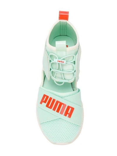 Shop Fenty X Puma Fenty Cutout Sneakers - Green