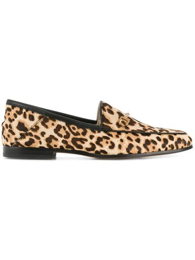 leopard printed loafers