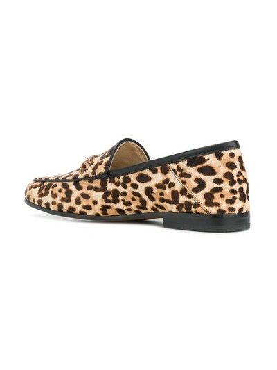 leopard printed loafers