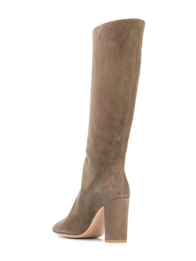 Shop Gianvito Rossi Knee High Boots - Brown