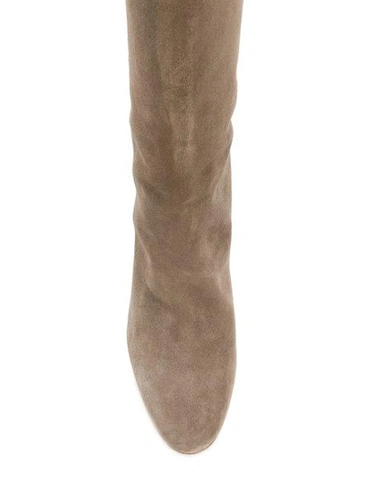 Shop Gianvito Rossi Knee High Boots - Brown