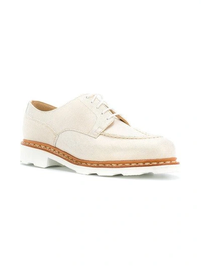 Shop Paraboot X Anne Thomas Derbyround Toe Shoes - Neutrals