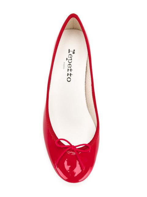 Repetto Camille Patent Leather Ballerina - Red In 550 Flamme | ModeSens